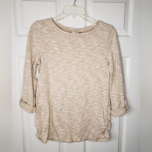 White Stag tan and cream heathered shirt size small(4-6)